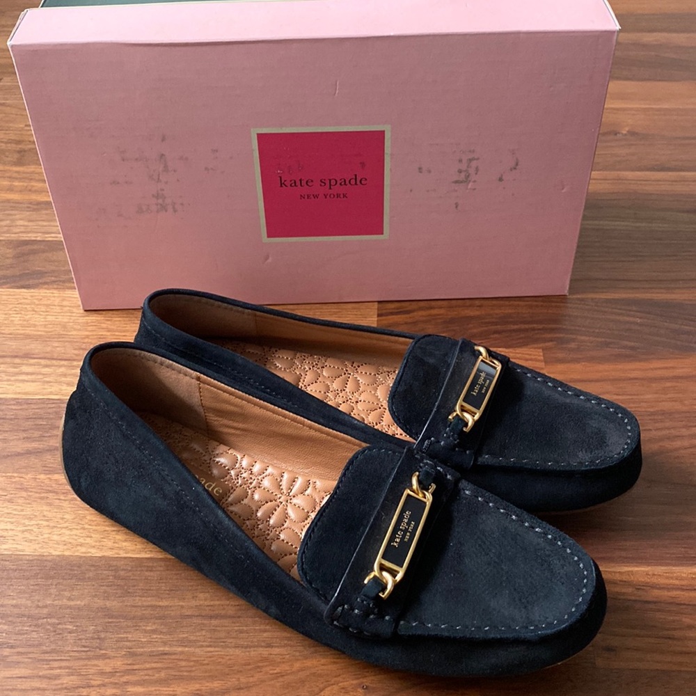 SALE! Kate Spade Merritt Moc black  size 8.5